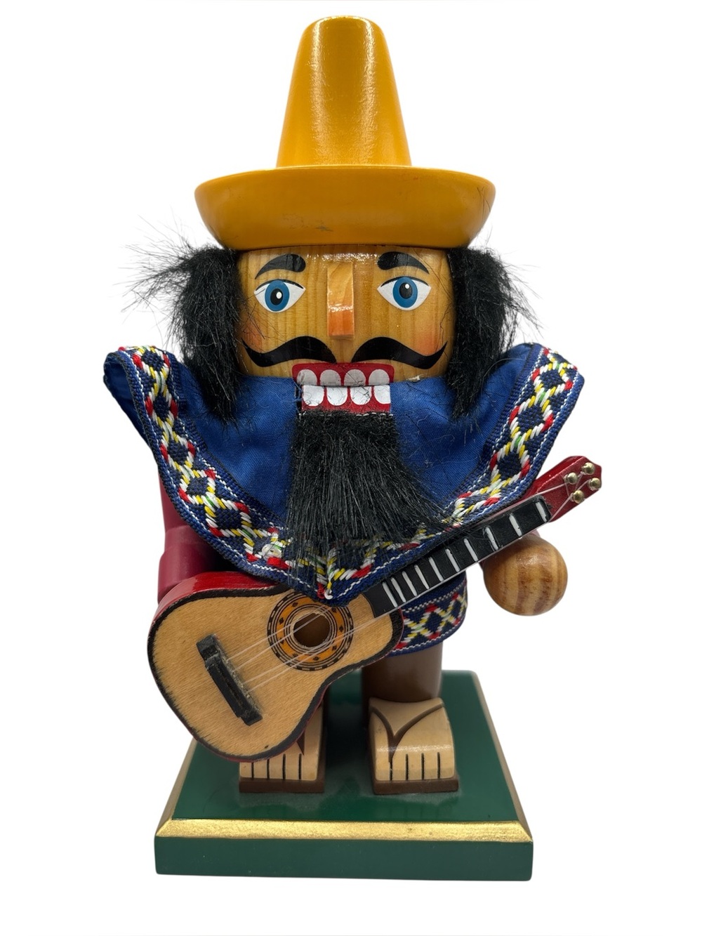 Handcrafted Mariachi Guitarist Nutcracker - Decorative Home Accent -2010